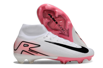 Nike Air Zoom Mercurial Superfly10 Elite FG High-Tops Football Boots - White/Pink/Black