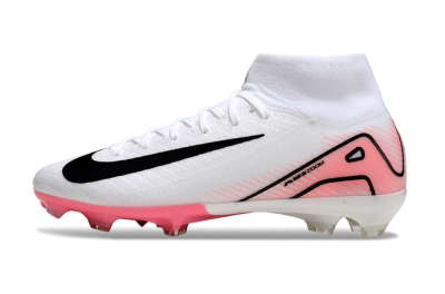 Nike Air Zoom Mercurial Superfly10 Elite FG High-Tops Football Boots - White/Pink/Black