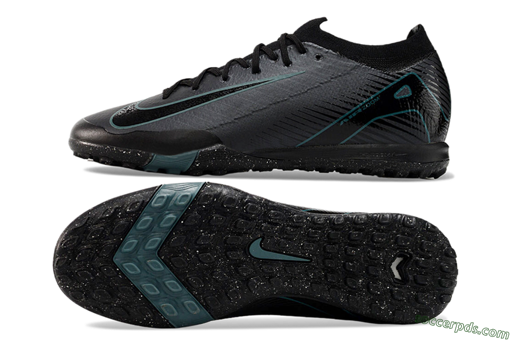 Nike Air Zoom Mercurial Vapor 16 Elite TF Low-Tops Football Shoes - Grey/Black/Blue 0