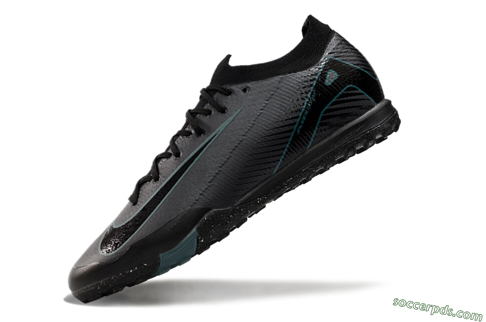 Nike Air Zoom Mercurial Vapor 16 Elite TF Low-Tops Football Shoes - Grey/Black/Blue 5