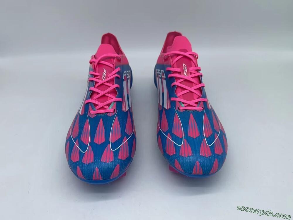 Adidas F50 Elite FG Low-Tops Football Boots - Pink/Blue/White