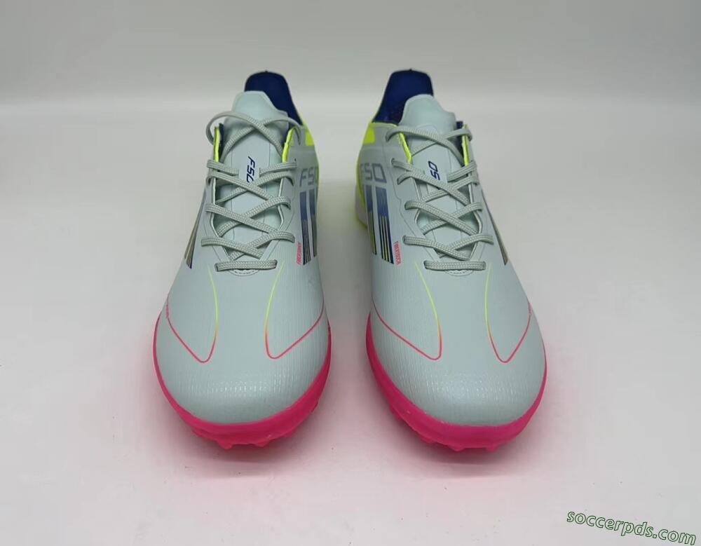 Adidas F50 Pro TF Low-Tops Football Shoes - Almost Blue/Semi Lucid Blue/Semi Solar Yellow