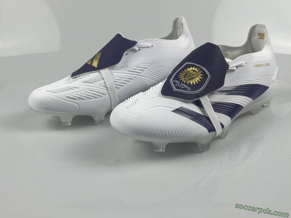 Adidas Predator Elite Foldover Tongue FG Low-Tops Football Boots - White/Black/Gold