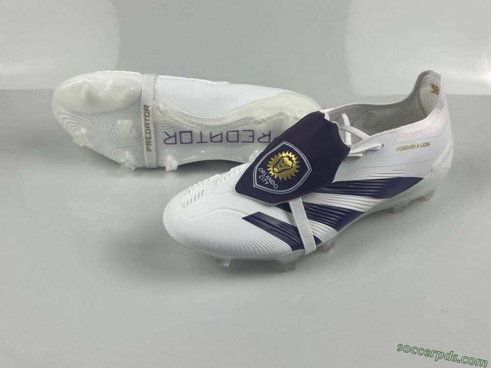 Adidas Predator Elite Foldover Tongue FG Low-Tops Football Boots - White/Black/Gold