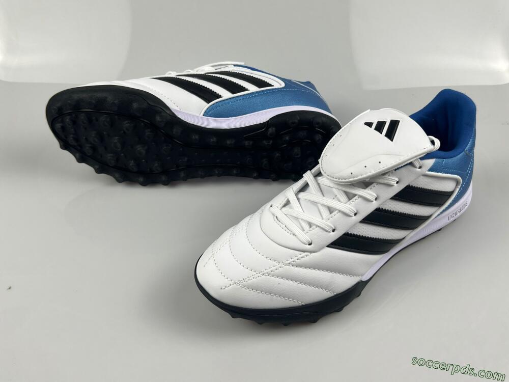 Adidas Copa Gloro 2 TF Low-Tops Football Shoes - White/Black/Blue