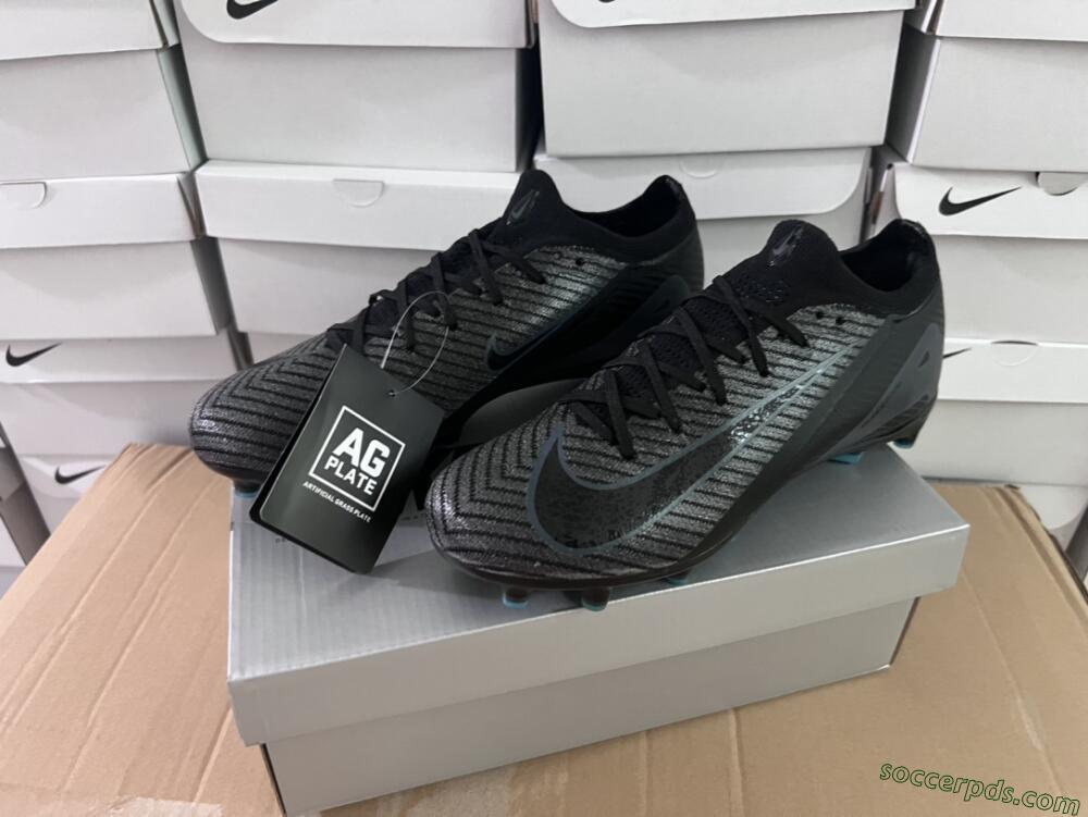 Nike Air Zoom Mercurial Vapor 16 Elite AG Low-Tops Football Boots - Black/Grey/Blue