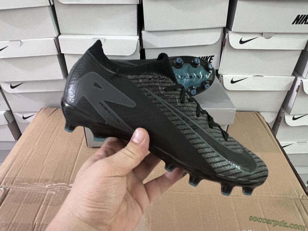 Nike Air Zoom Mercurial Vapor 16 Elite AG Low-Tops Football Boots - Black/Grey/Blue