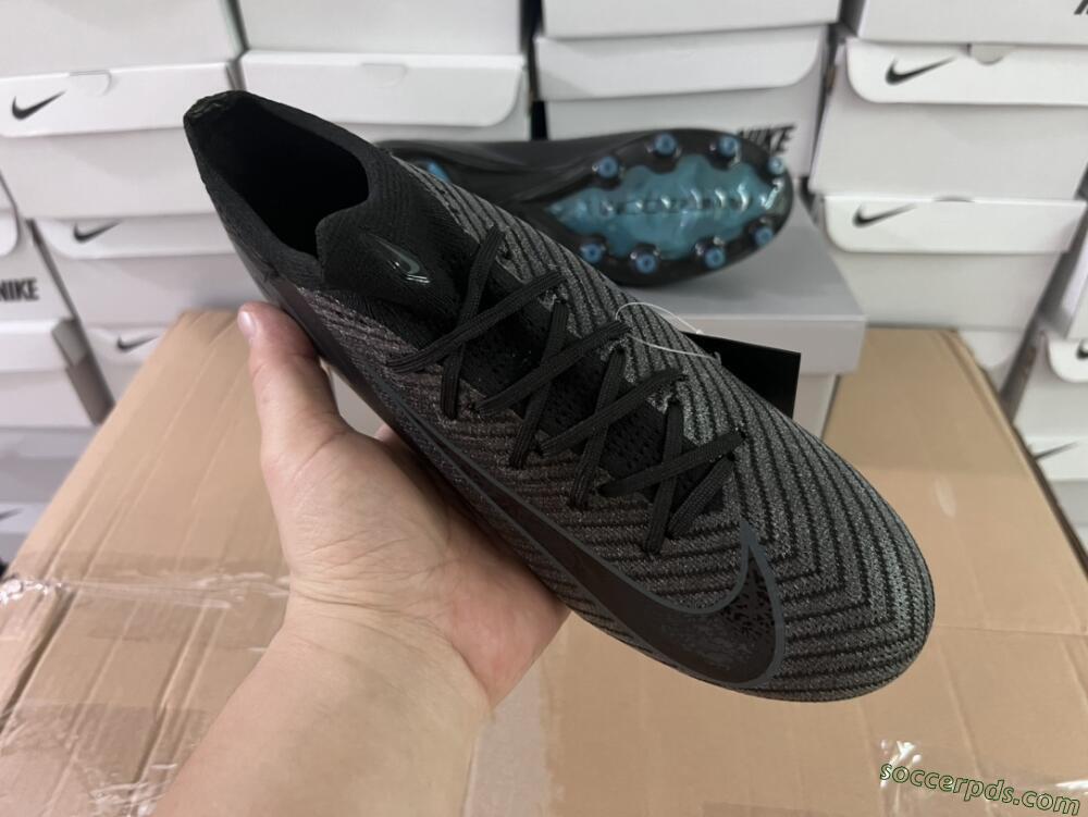 Nike Air Zoom Mercurial Vapor 16 Elite AG Low-Tops Football Boots - Black/Grey/Blue