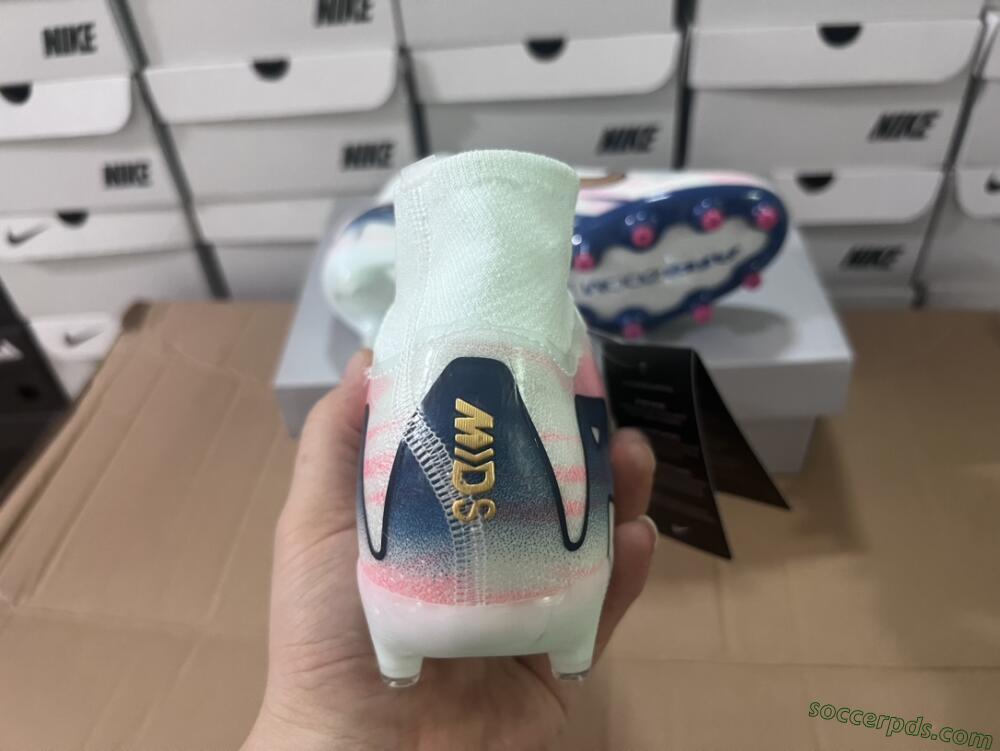Nike Air Zoom Mercurial Superfly 10 Elite AG High-Tops Football Boots - Jade/Yellow/Pink/Blue