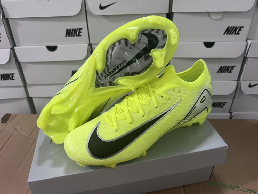 Nike Air Zoom Mercurial Vapor 16 Elite FG Low-Tops Football Boots - Yellow/Black/Silver/Grey