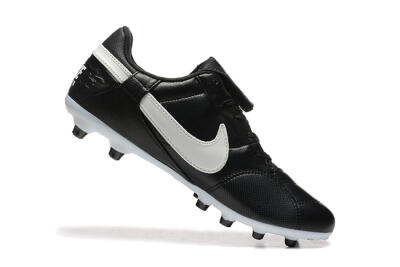 Nike The Premier 3 FG Low-Tops Football Boots - Black/Beige/White