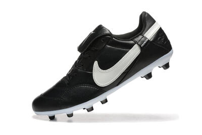 Nike The Premier 3 FG Low-Tops Football Boots - Black/Beige/White