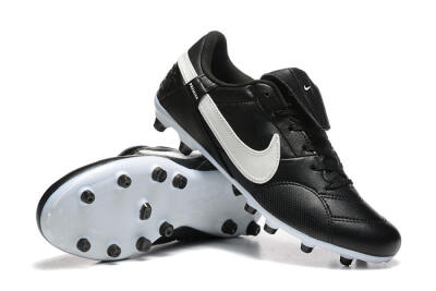 Nike The Premier 3 FG Low-Tops Football Boots - Black/Beige/White