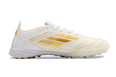 Adidas F50 Elite TF Low-Tops Football Shoes - White/Gold