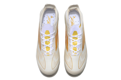 Adidas F50 Elite FG Low-Tops Football Boots - White/Gold