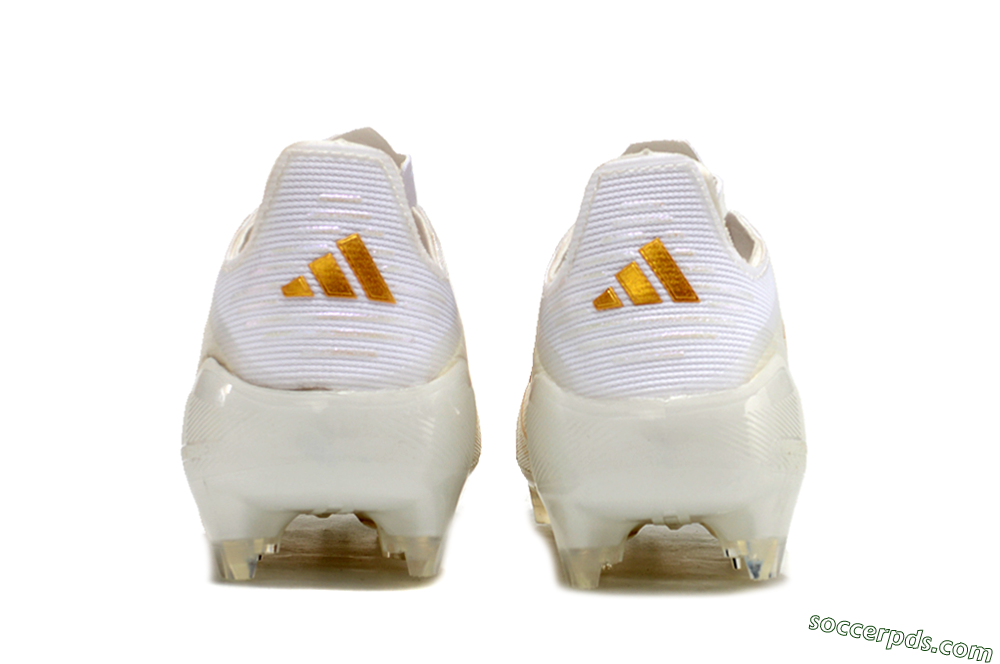 Adidas F50 Elite FG Low-Tops Football Boots - White/Gold 5