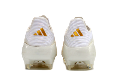 Adidas F50 Elite FG Low-Tops Football Boots - White/Gold