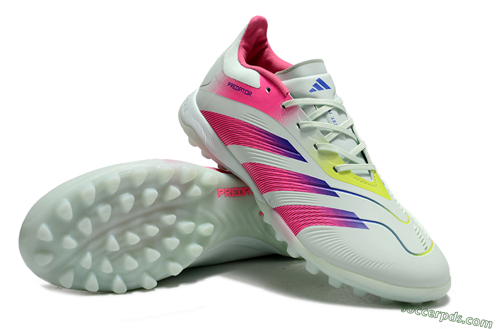 Adidas Predator 24 Elite TF Low-Tops Football Shoes - Jade/Pink/Purple 3