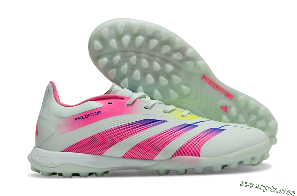 Adidas Predator 24 Elite TF Low-Tops Football Shoes - Jade/Pink/Purple 1