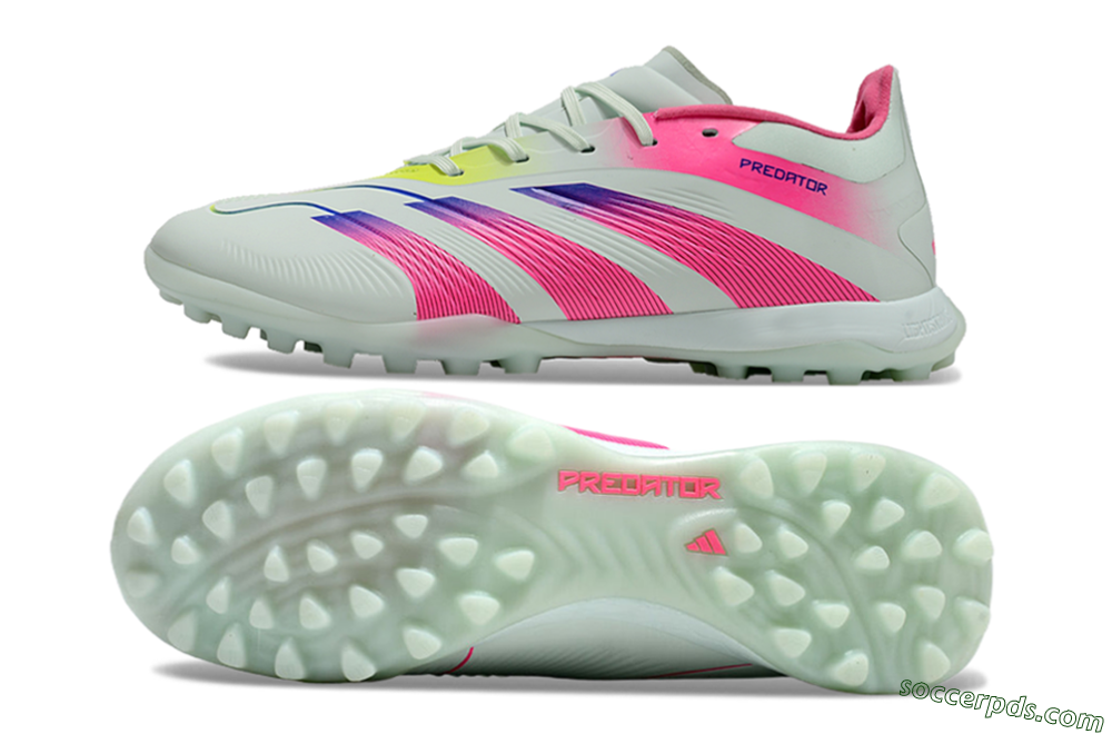 Adidas Predator 24 Elite TF Low-Tops Football Shoes - Jade/Pink/Purple 0