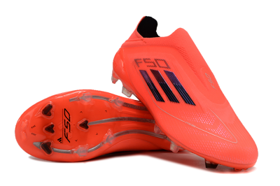 Adidas F50 Elite Laceless FG Low-Tops Football Boots - Red/Blue/Silver