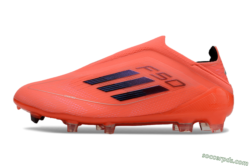 Adidas F50 Elite Laceless FG Low-Tops Football Boots - Red/Blue/Silver 2
