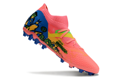 Puma Future Ultimate MG Low-Tops Football Boots - Red/Blue/Yellow/Green