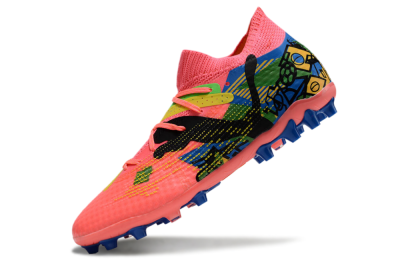 Puma Future Ultimate MG Low-Tops Football Boots - Red/Blue/Yellow/Green