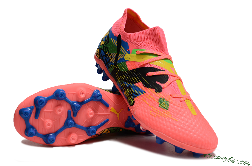 Puma Future Ultimate MG Low-Tops Football Boots - Red/Blue/Yellow/Green 3