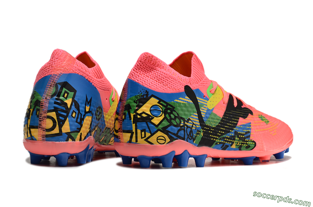 Puma Future Ultimate MG Low-Tops Football Boots - Red/Blue/Yellow/Green 6