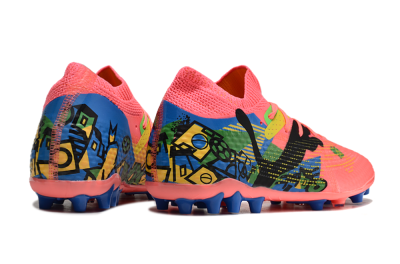Puma Future Ultimate MG Low-Tops Football Boots - Red/Blue/Yellow/Green