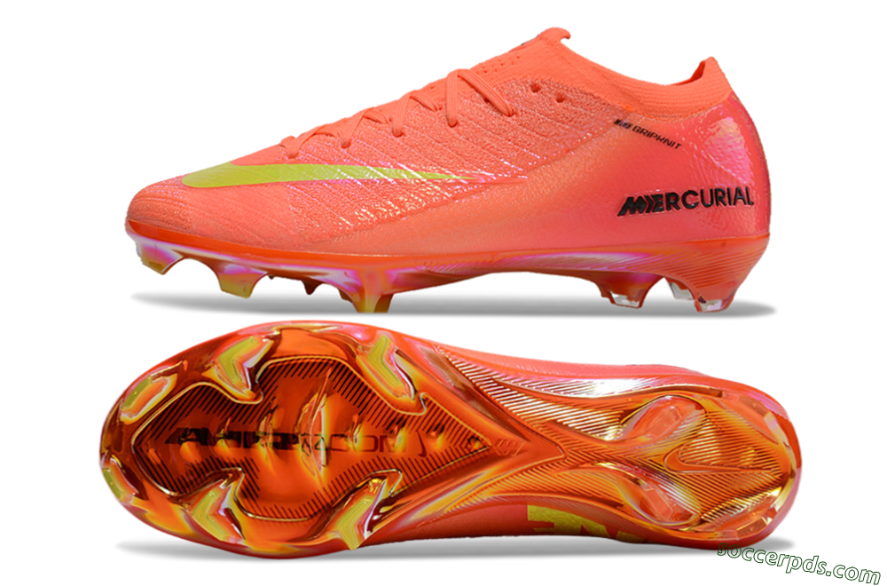 Nike Air Zoom Mercurial Vapor 15 Elite FG Low-Tops Football Boots - Red/Yellow/Black 0