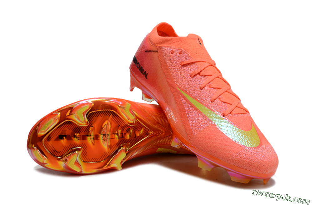 Nike Air Zoom Mercurial Vapor 15 Elite FG Low-Tops Football Boots - Red/Yellow/Black 3