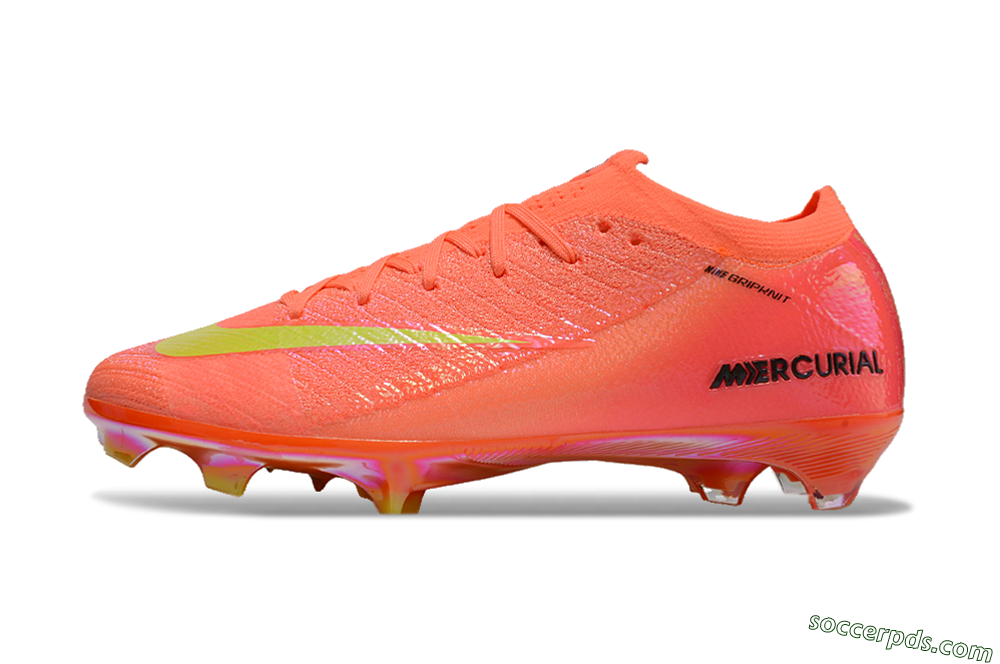 Nike Air Zoom Mercurial Vapor 15 Elite FG Low-Tops Football Boots - Red/Yellow/Black 2