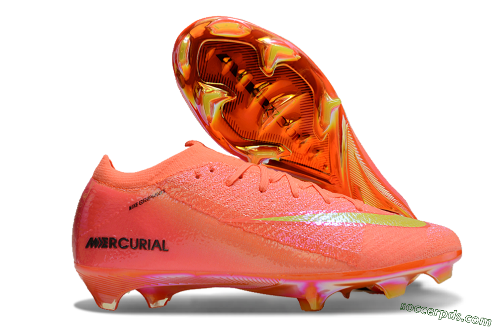 Nike Air Zoom Mercurial Vapor 15 Elite FG Low-Tops Football Boots - Red/Yellow/Black 1