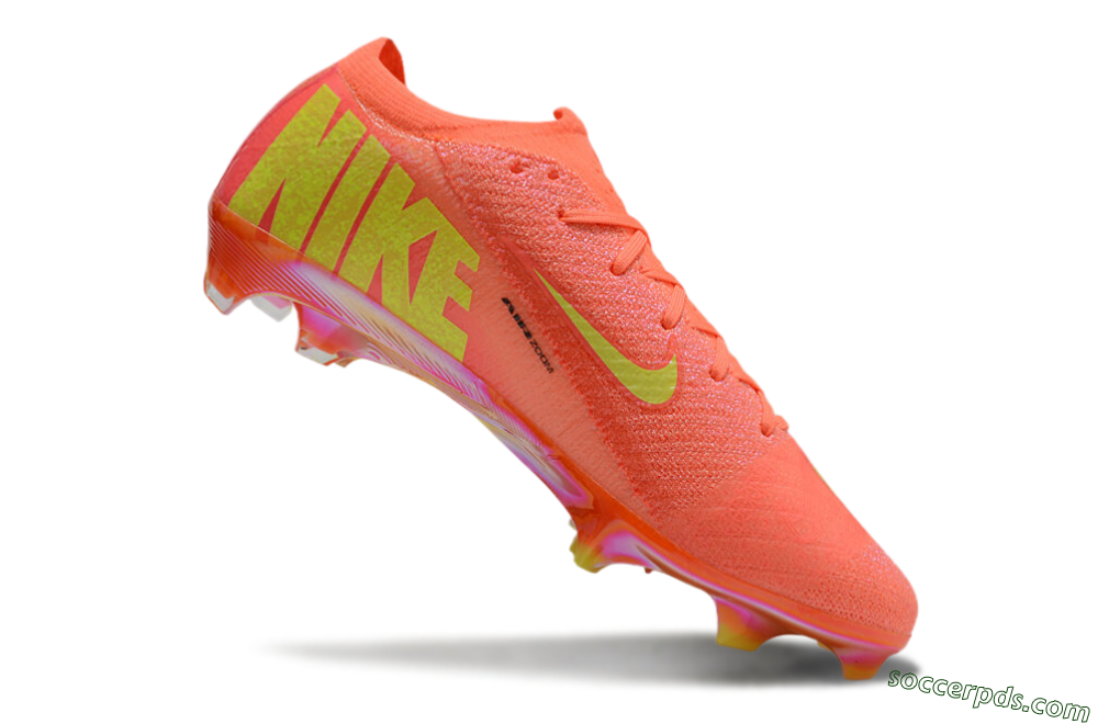 Nike Air Zoom Mercurial Vapor 15 Elite FG Low-Tops Football Boots - Red/Yellow/Black 4
