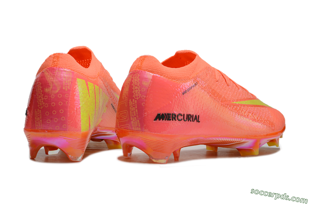 Nike Air Zoom Mercurial Vapor 15 Elite FG Low-Tops Football Boots - Red/Yellow/Black 6