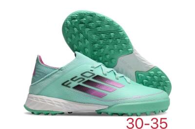 Adidas F50 Elite TF Low-Tops Football Shoes - Jade/Purple/White