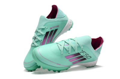 Adidas F50 Elite TF Low-Tops Football Shoes - Jade/Purple/White