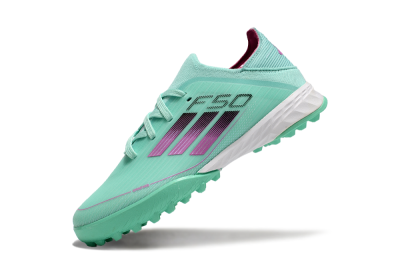 Adidas F50 Elite TF Low-Tops Football Shoes - Jade/Purple/White