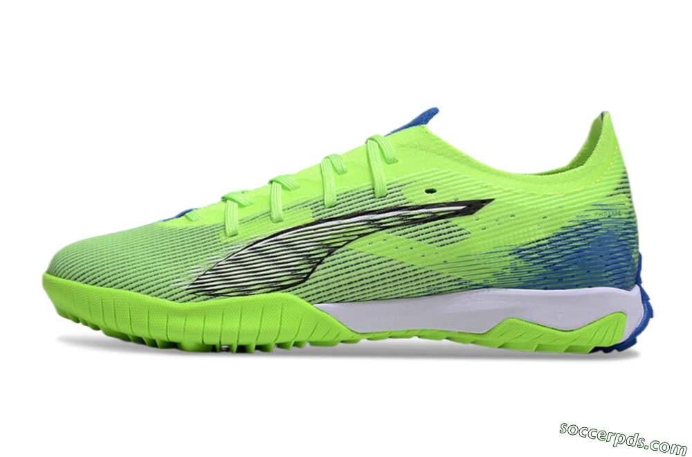 Puma Ultra Ultimate TF Low-Tops Football Shoes - Yellow/White/Blue 2