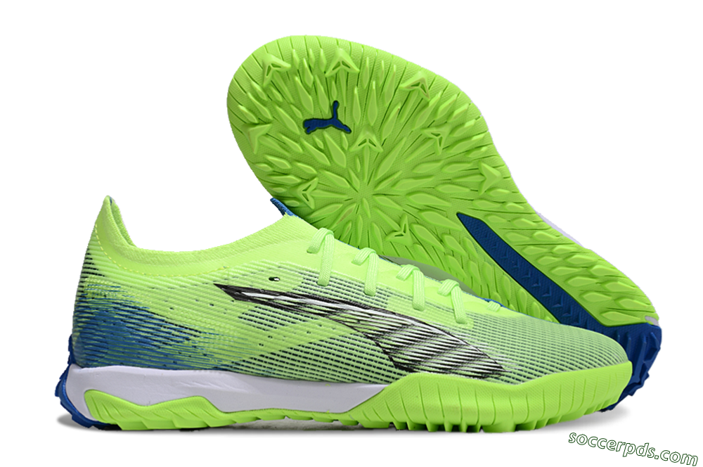 Puma Ultra Ultimate TF Low-Tops Football Shoes - Yellow/White/Blue 1