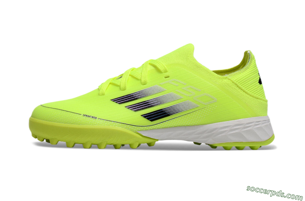 Adidas F50 Elite TF Low-Tops Football Shoes - Yellow/Black/White 2