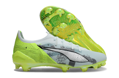 Puma Ultra Ultimate FG Low-Tops Football Boots - Jade/White/Yellow