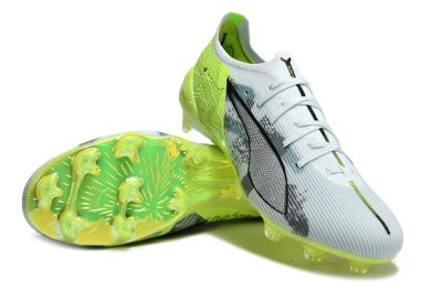 Puma Ultra Ultimate FG Low-Tops Football Boots - Jade/White/Yellow
