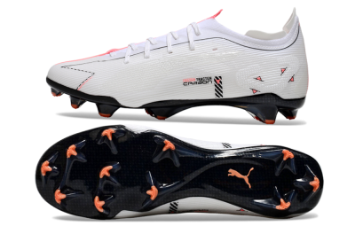 Puma Future Ultimate FG Low-Tops Football Boots - White/Pink/Black
