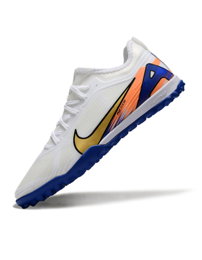 Nike Air Zoom Mercurial Vapor 16 Elite TF Low-Tops Football Shoes - White/Gold/Orange/Blue