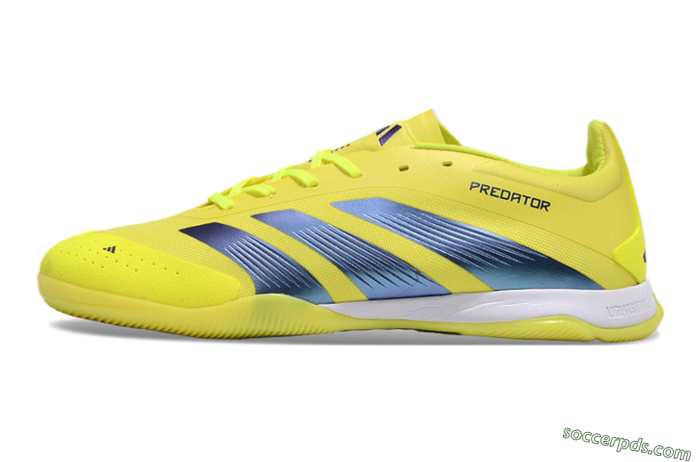 Adidas Predator 24 Elite IC Low-Tops Football Shoes - Yellow/Blue/White 2