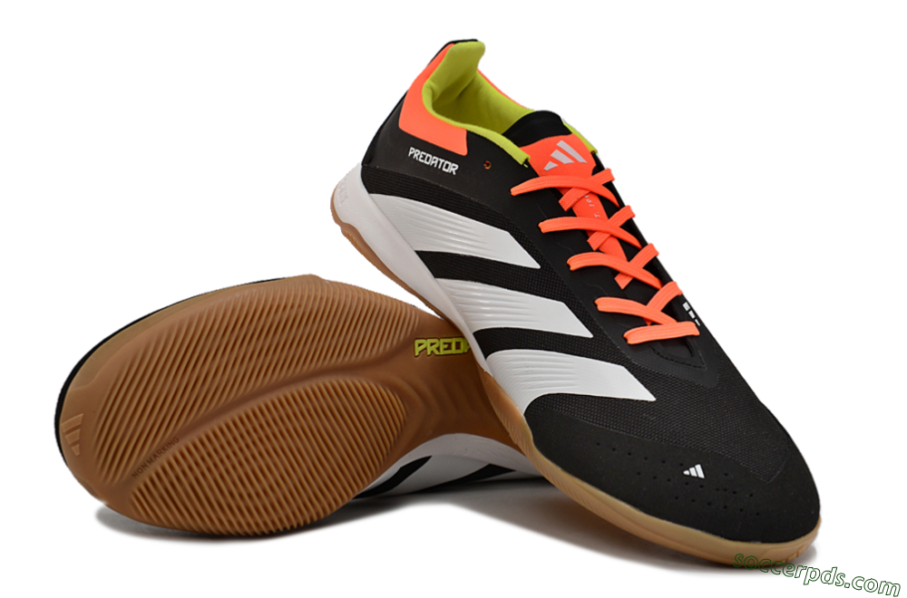 Adidas Predator 24 Elite IC Low-Tops Football Shoes - Black/White/Red 3