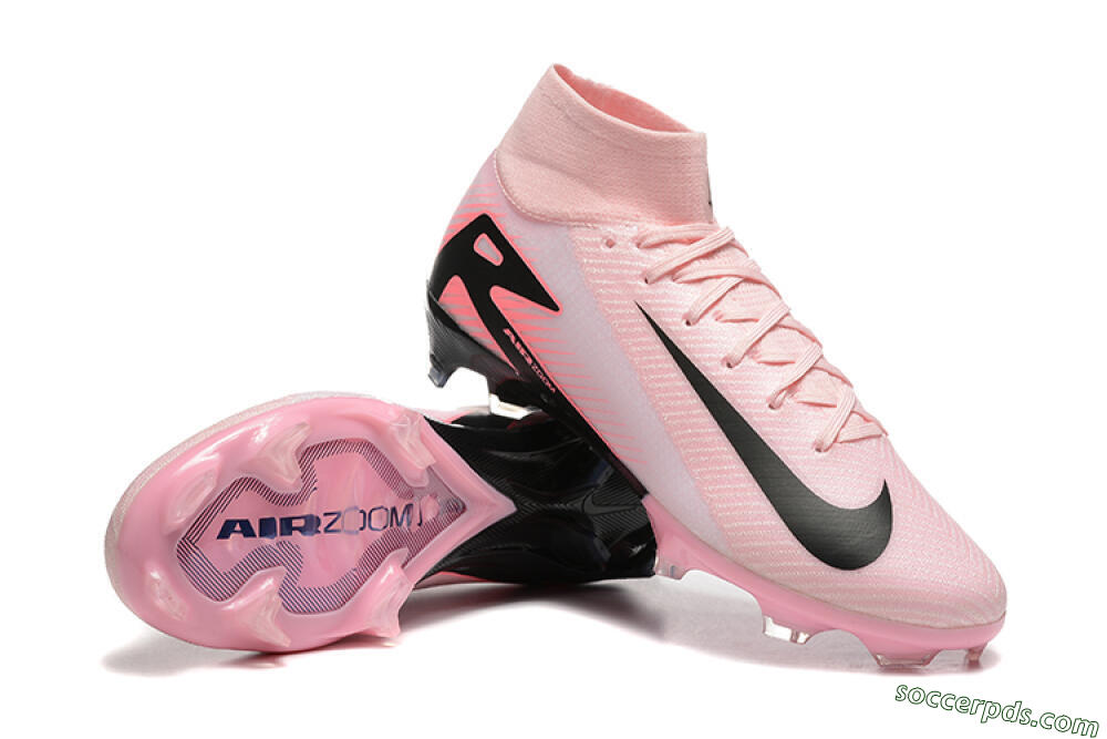 Nike Air Zoom Mercurial Superfly 10 Elite FG High-Tops Football Boots - Pink/Black 4